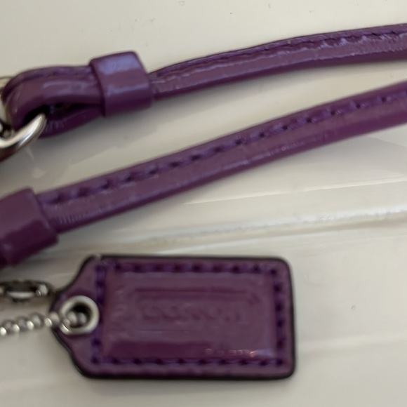 Purple Coach wallet wristlet - Picture 3 of 4